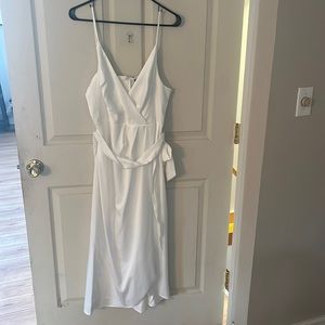 Satin White Lulus Dress